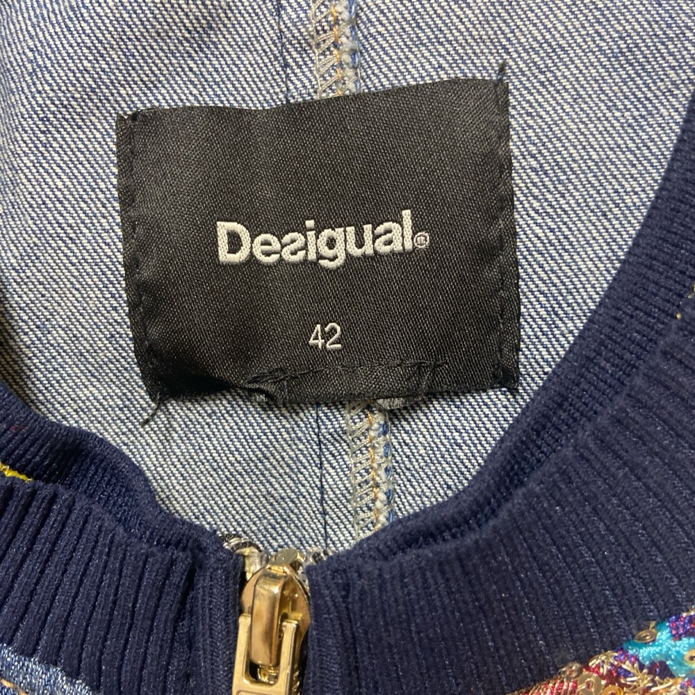 Desigual Women's Multicolor Patchwork Bomber Jacket - Picture 5 of 6